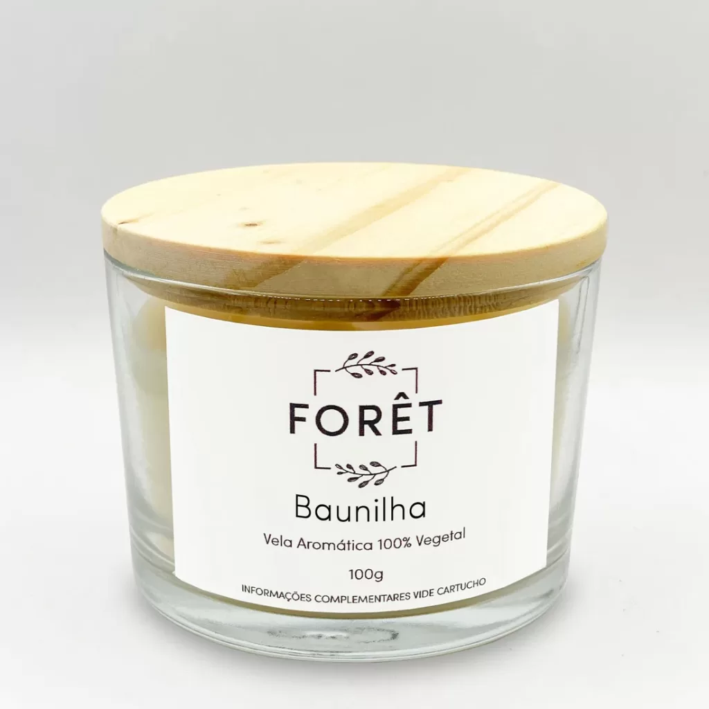 1 - Vela aromática Baunilha, da marca Forêt