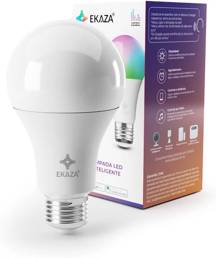 5 - Lâmpada Smart Inteligente - EKAZA