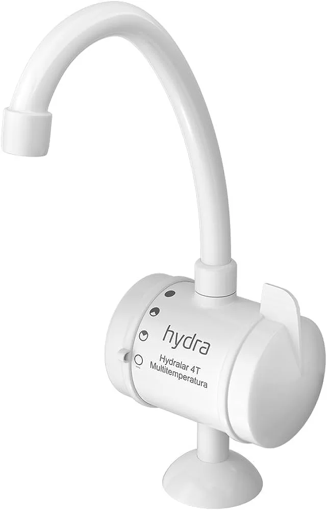 5 - Torneira Elétrica Hydralar 4t De Bancada Branca - Hydra