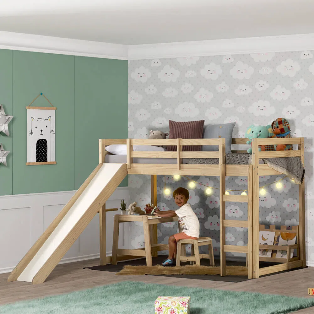 8 - Cama com escorregador