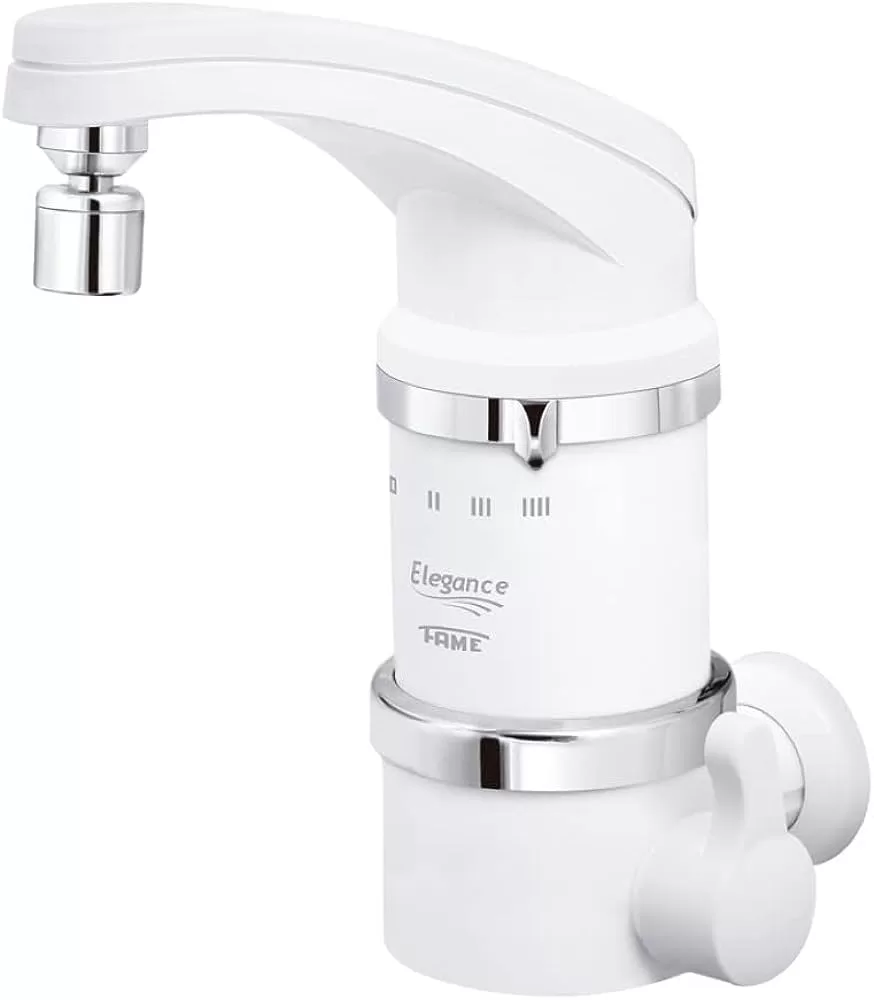 8 - Torneira Elétrica Fame de Parede 4 Temperaturas Branca 127v - Elegance