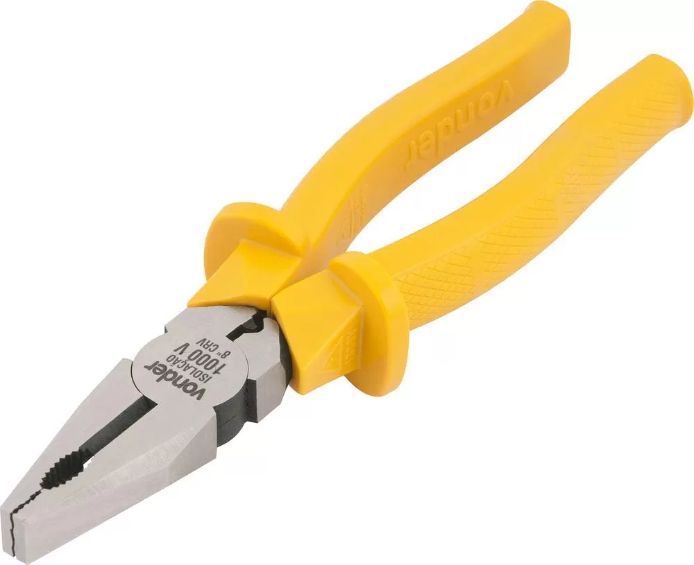 1 - Alicate Universal para Eletricista 8'' 1.000 V - Isolado - Vonder