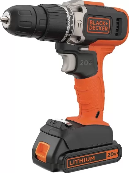 1 - Parafusadeira Elétrica 20V Max Lithium - Black+Decker