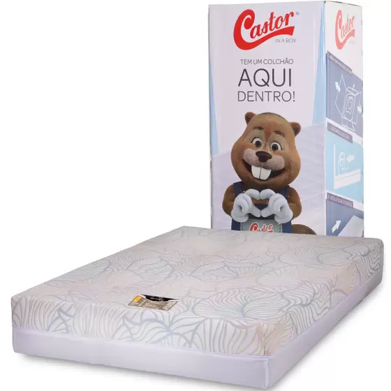 4 - Colchão de Casal na Caixa Vitagel Space - Castor