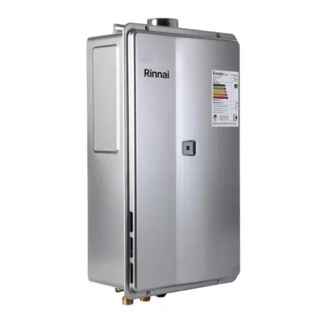 5 - Aquecedor Água a Gás REU 2802 FEC 35 Litros Prata - Rinnai