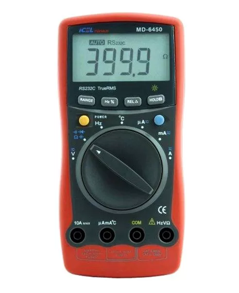 6 - Multímetro Digital com Clamp Meter MD-6450 - Icel