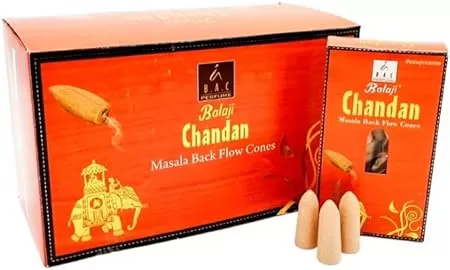 7 - Incenso Chandan Cone - Balaji