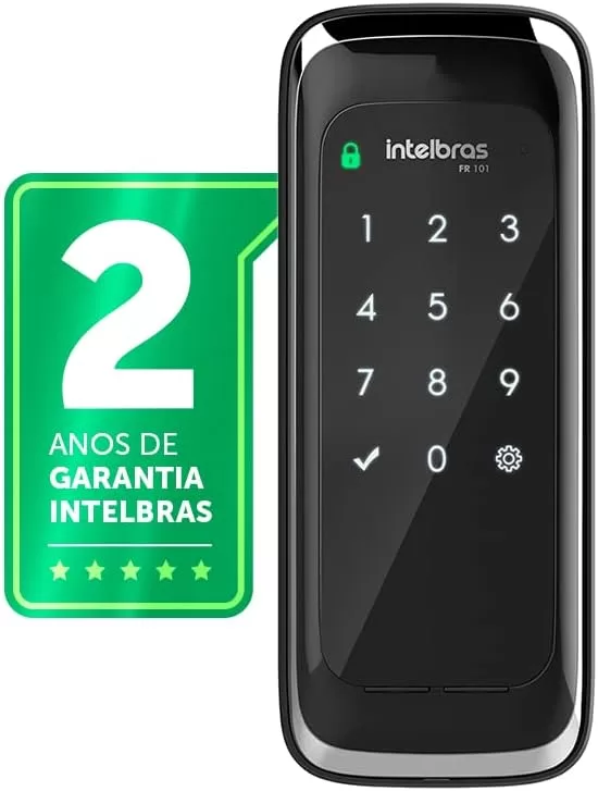 8 - Fechadura Digital Touch Screen FR101 - Intelbras