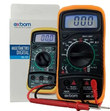 8 - Multímetro Digital MD-200L – Exbom