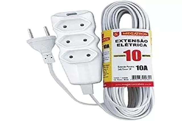 9 - Extensão de Tomada 10A - 10 m - Megatron
