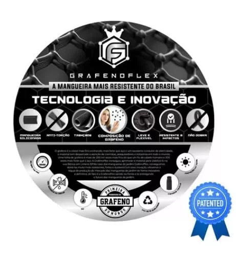 1 - Mangueira De Quintal Com Enrolador Fixo 100 Metro - Grafenoflex