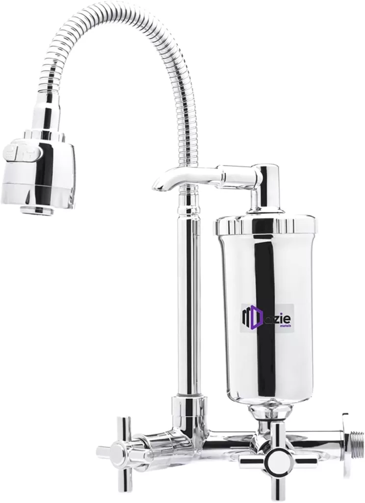 1 - Torneira Com Filtro Cozinha Parede Gourmet Abs RF - Dazie Metais