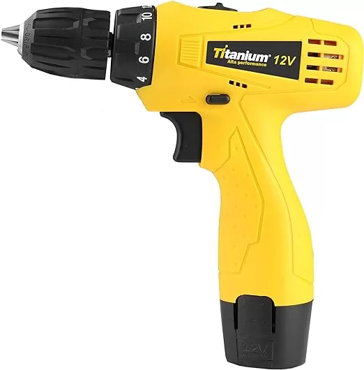 10 - Parafusadeira e Furadeira a Bateria 1,3AH 12V T12 – TITANIUM