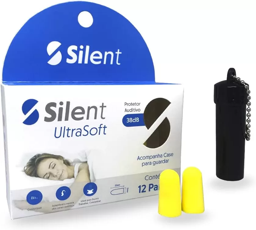 10 - Protetor Auricular Earplug 12 Pares – Silent