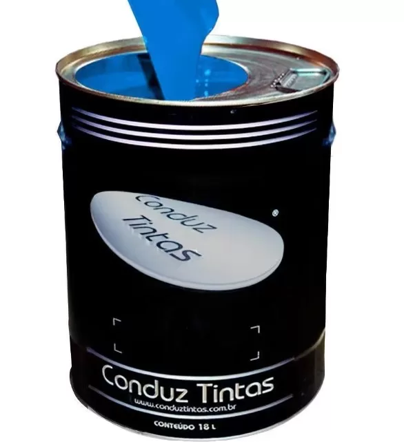 10 - Tinta Piso Industrial Profissional Azul Segurança 18 Litros – Conduz