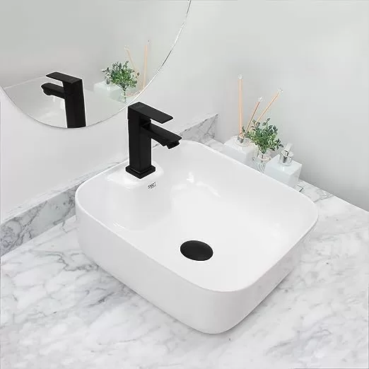 2 - Cuba Sobrepor de Cerâmica para Banheiro/Lavabo - Smart Norte