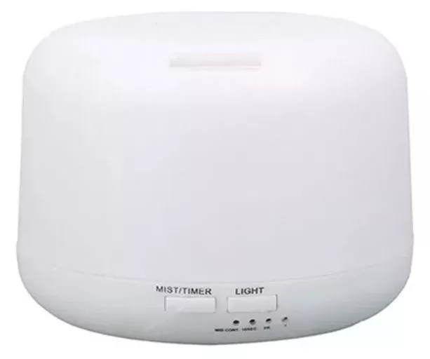 2 - Difusor Elétrico Aroma Ultrassônico Com Led 300ml Branco - Top Total