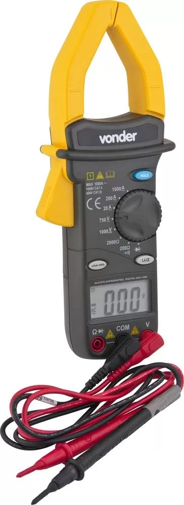 3 - Alicate Amperímetro Digital Aav 4200 – Vonder