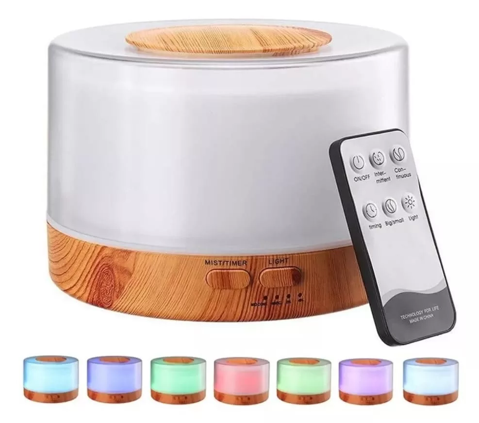 3 - Difusor De Oleos Essenciais Eletrico 500ml Controle Remoto - Gama Loja
