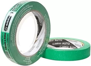 3 - Fita Crepe Mask Automotiva - 18mmX50mts, Verde - Adelbras
