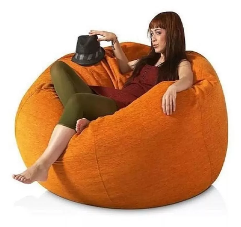 3 - Puff Pera Duplo Redondo Gigante Com Enchimento Sala - Atelir Sopuffs