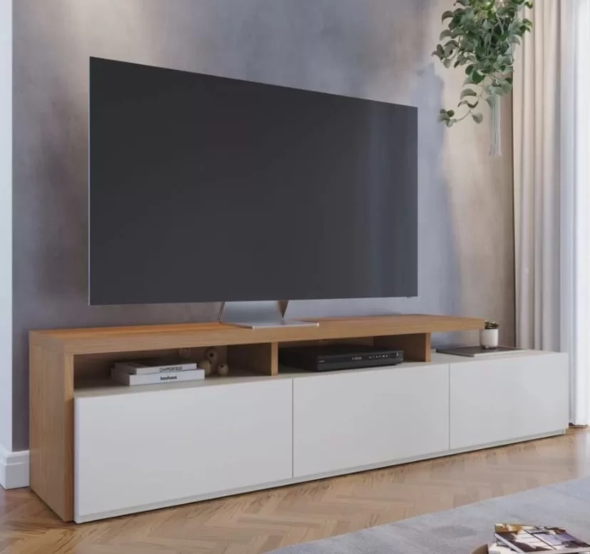 3 - Rack para TV até 70 Polegadas 3 Portas Logan - Yescasa