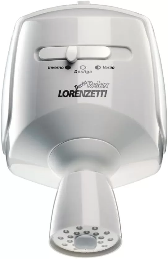 4- Chuveiro Elétrico Relax 5500w 220v Branco - Lorenzetti