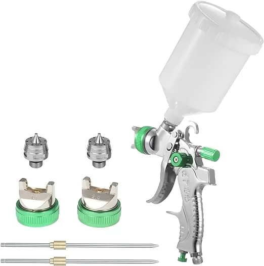4 - Pistola de Pulverização de Ar com Copo de 600 ml - KKcare