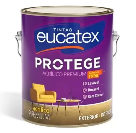 4 - Tinta Acrílica Acetinado Protegue Premium Branco GL - Eucatex
