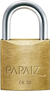 5 - Cadeado Standard CR20 - Latão Macico Dourado - Papaiz