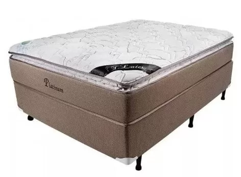 5 - Cama Box Casal Molas Ensacadas Top - Luckspuma Colchões Wt