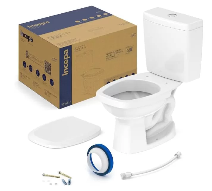 5 - Kit Vaso Sanitário com Caixa Acoplada e Assento Art – Incepa