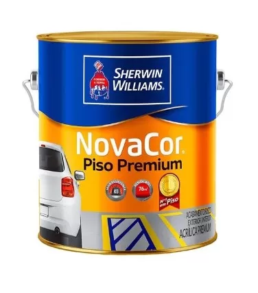 5 - NovaCor Piso Preto 0,9L Litros - Sherwin-Williams