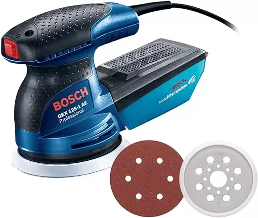 6 - Lixadeira Orbital Gex 125-1 Ae 250W 220V com  Coletor De Pó - Bosch