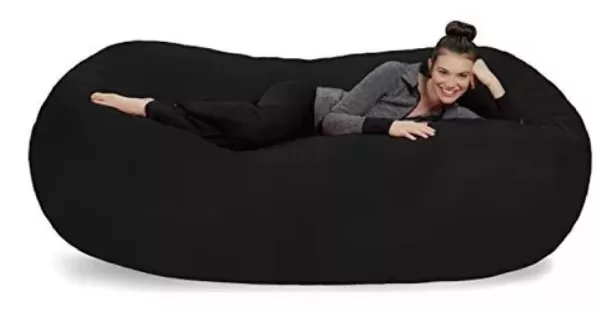 6 - Puff Suede Almofadao Nuvem Redondo 100x20 Puff C/ Enchimento - Rede Sul
