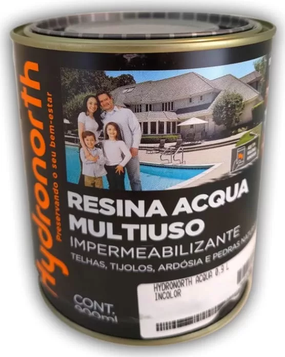 6 - Resina Acrílica Impermeabilizante Multiuso Acqua Incolor 900ml – Hydronorth