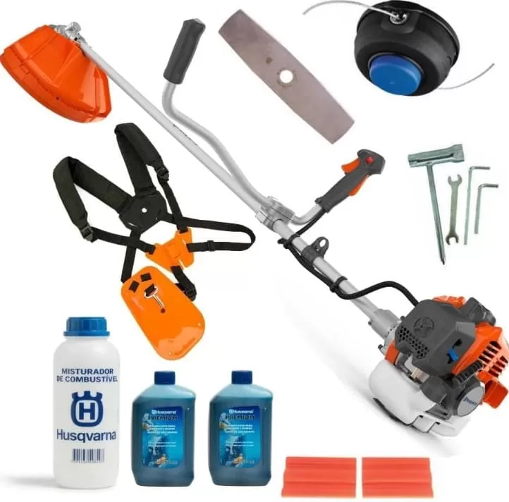 6 - Roçadeira lateral à Gasolina 1,2 hp 32, 2 Tempos - 131R - Husqvarna