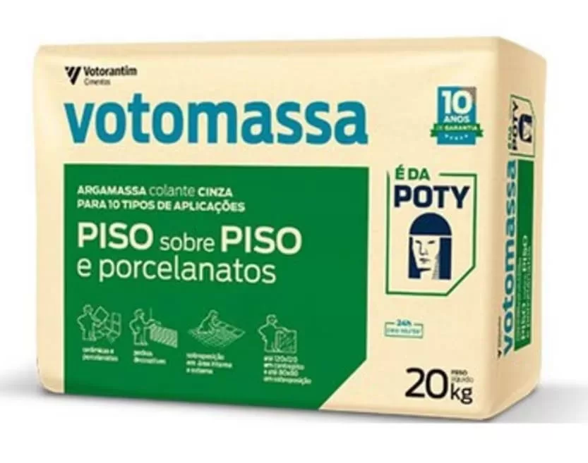7 - Argamassa Piso Sobre Piso 20Kg Cinza – Votomassa