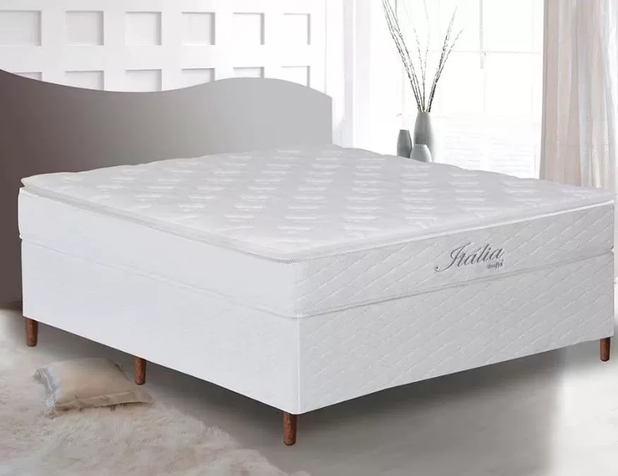 7 - Cama Box Casal Umaflex com Pillow Top e Molas Ensacadas - Itália