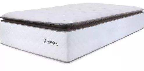 7 - Colchão Solteiro Molas Ensacadas Com Pillow Top - Bf Colchões