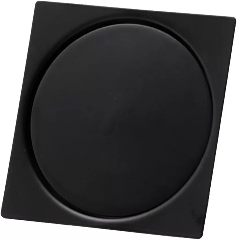 7 - Ralo Inteligente Click Para Banheiro 10x10 Cm Inox Preto - Vitorelli Acabamentos