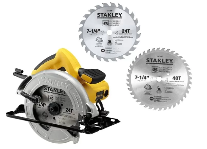 7 - Serra Circular 7-1/4 pol. 1600W 220V com 2 Discos SC16D2 – Stanley