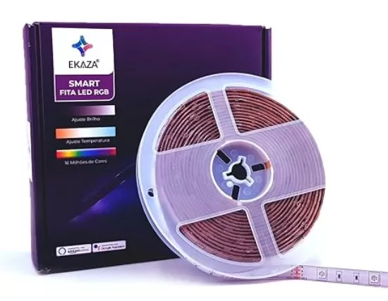 7 - Smart Fita LED T213 1500lums, Branco, 5 metros – Ekaza