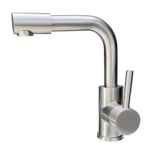 7 - Torneira Misturador Monocomando Banheiro/Lavatório Aço Inox - Zanetti Torneiras