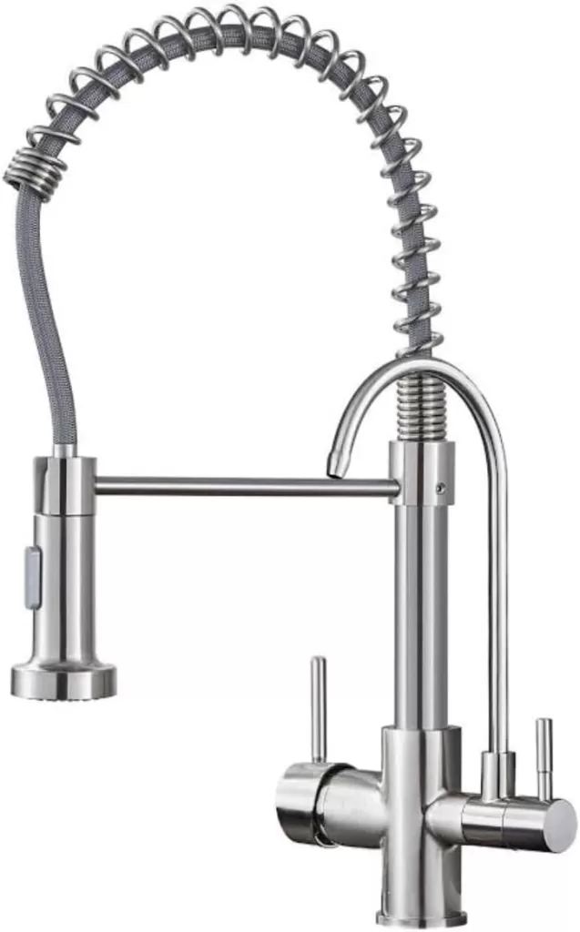 6 - Torneira de Cozinha Gourmet Flexível com Dupla Saída de Água Filtrada - iCasa Shop