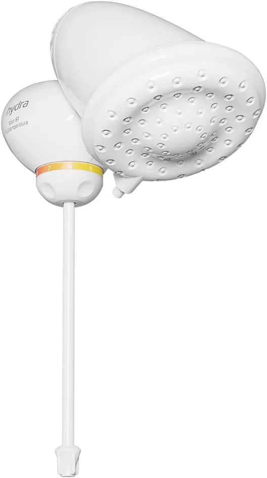 8 - Chuveiro Elétrico Branco Spot 8T, 6800W 220V – Hydra