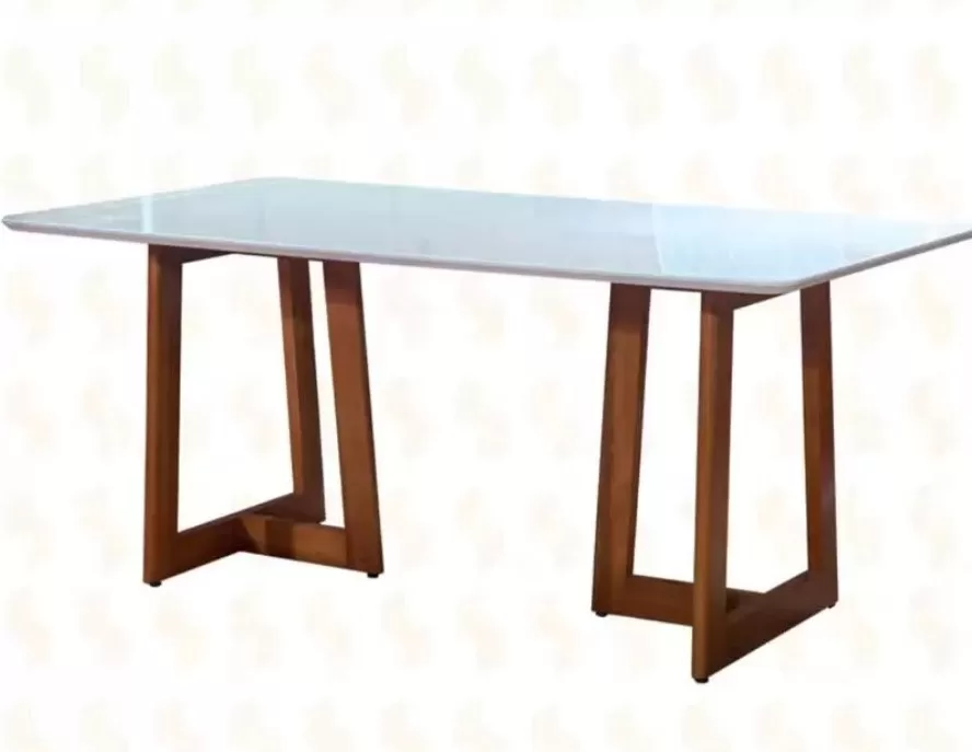 8 - Mesa de Jantar Retangular Madeira Maciça Sparta - Art Salas
