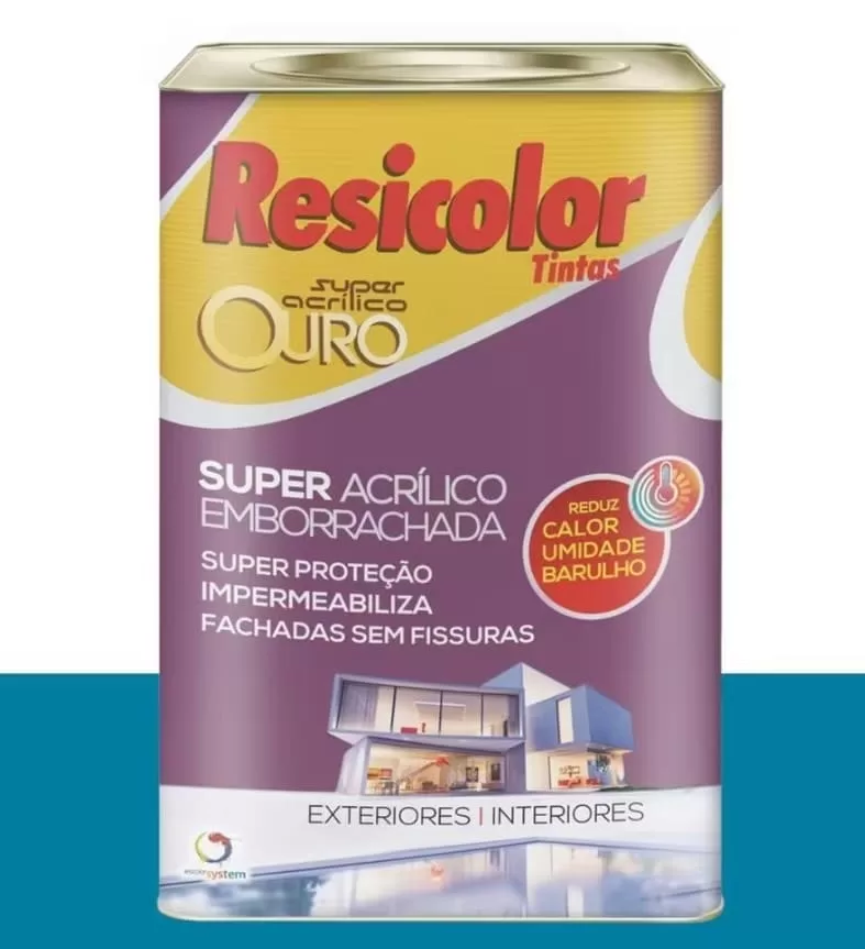 8 - Tinta Emborrachada Planeta Água 16 L – Resicolor