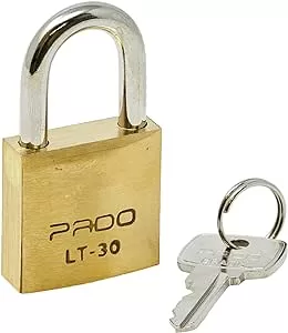 9 - Cadeado SM LT-30MM 51000028 Dourado - Latão Maciço - Pado