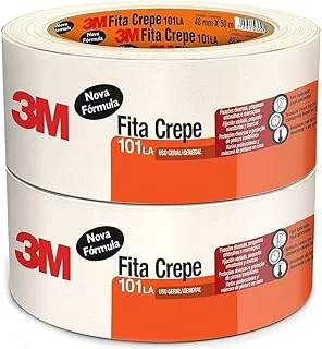 9 - Fita Crepe Escolar 101 48 x 50 m, Multicolor, Pacote de 2 - 3M